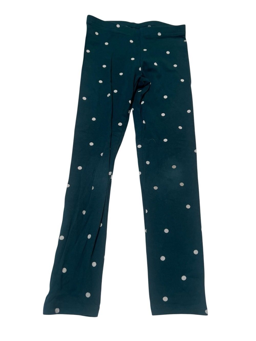 Old Navy Girls Sz Small 6-7 Built-In Tough Leggings Teal Dot Polka Dots Stretch
